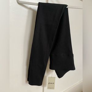 NWT Pact Organics Women's Black Ribbed High Waist Legging